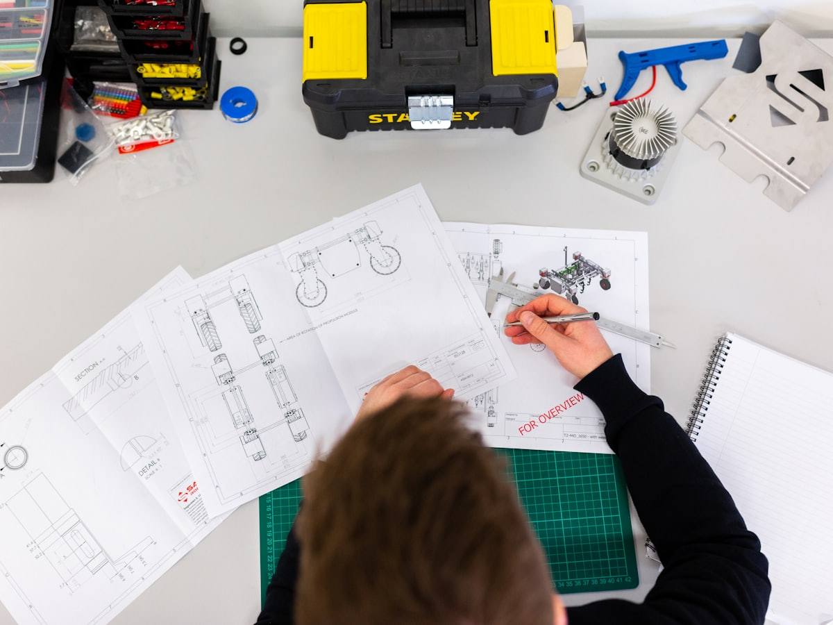 Reviewing project plans during an on-site painting estimate